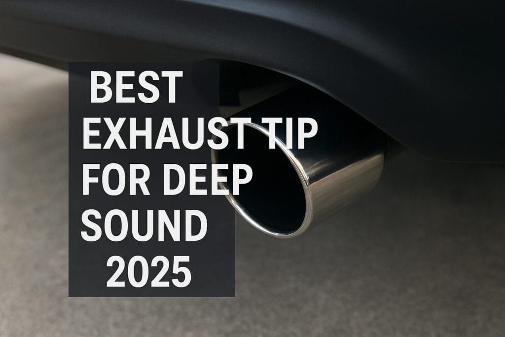 Exhaust tip that produces deep sound in car 2025
