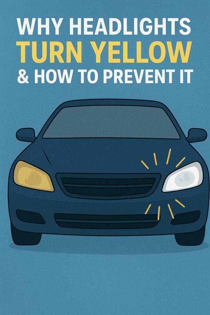 why headlights turn yellow due to UV exposure